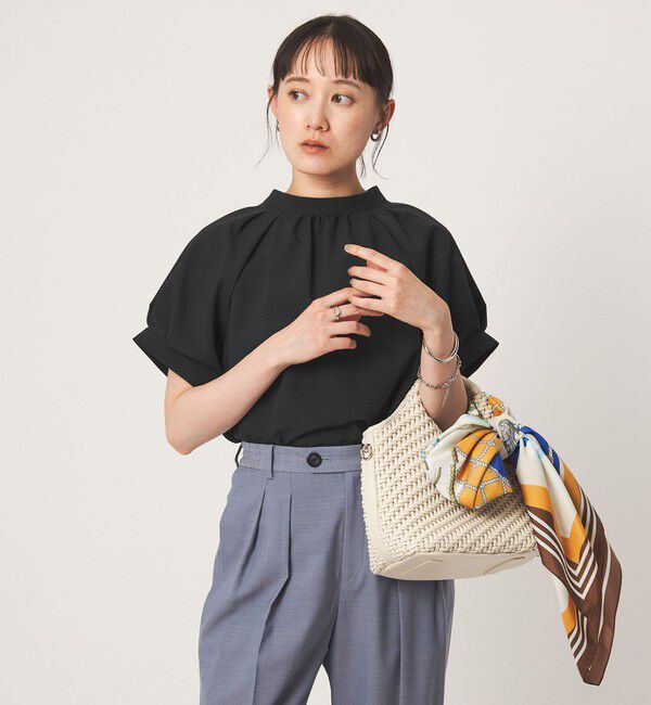 UNITED ARROWS green label relaxing「スタンドネック 2WAY ブラウス」|シャツ・ブラウス|