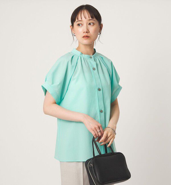 UNITED ARROWS green label relaxing「スタンドネック 2WAY ブラウス」|シャツ・ブラウス|