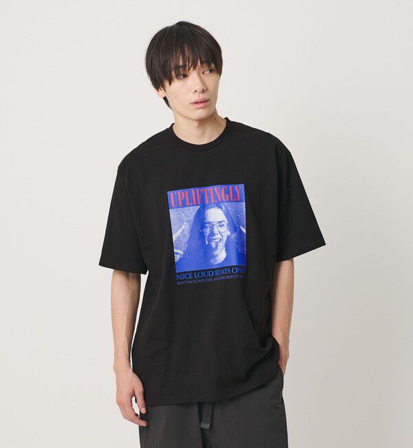 NICE WEATHER「＜NICE WEATHER＞フォトプリント Tシャツ」|Tシャツ・カットソー|BLACK
