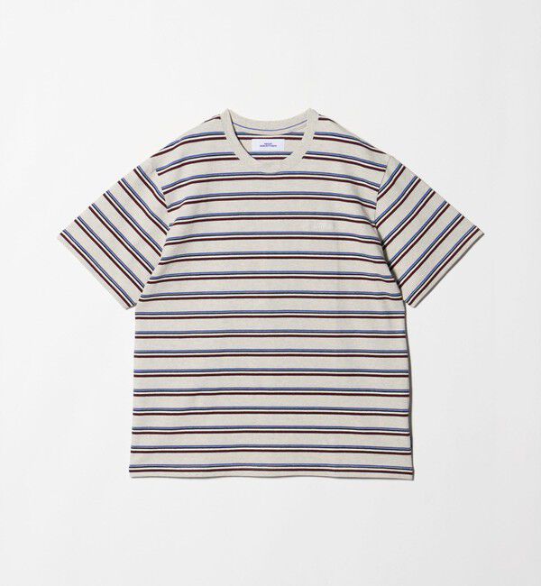 NICE WEATHER「＜NICE WEATHER＞ボーダー ショートスリーブ Tシャツ」|Tシャツ・カットソー|
