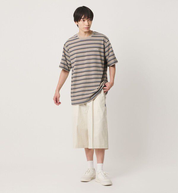NICE WEATHER「＜NICE WEATHER＞ボーダー ショートスリーブ Tシャツ」|Tシャツ・カットソー|