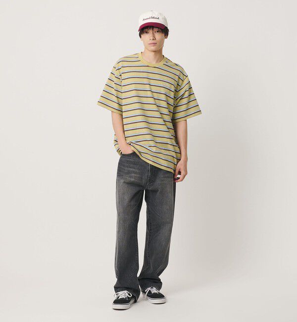 NICE WEATHER「＜NICE WEATHER＞ボーダー ショートスリーブ Tシャツ」|Tシャツ・カットソー|