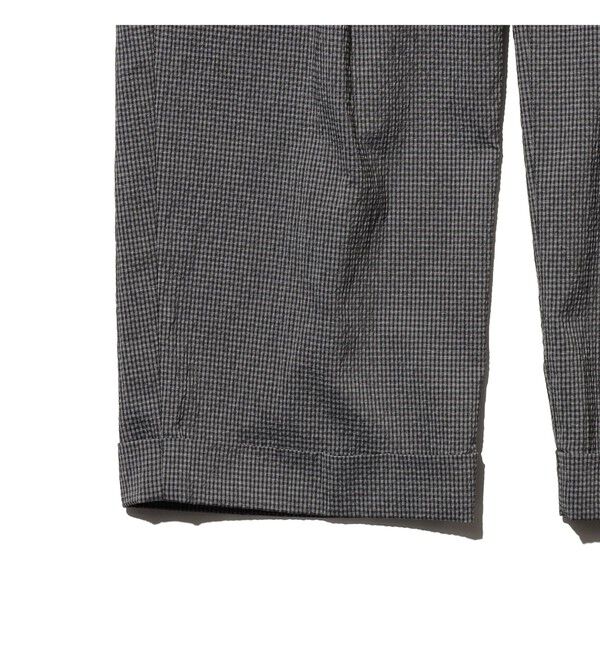 BEAMS PLUS「BEAMS PLUS｜2 Pleats Anywhere(wear) Seersucker Plaid｜ 吸水速乾  パッカブル 」|チノ|