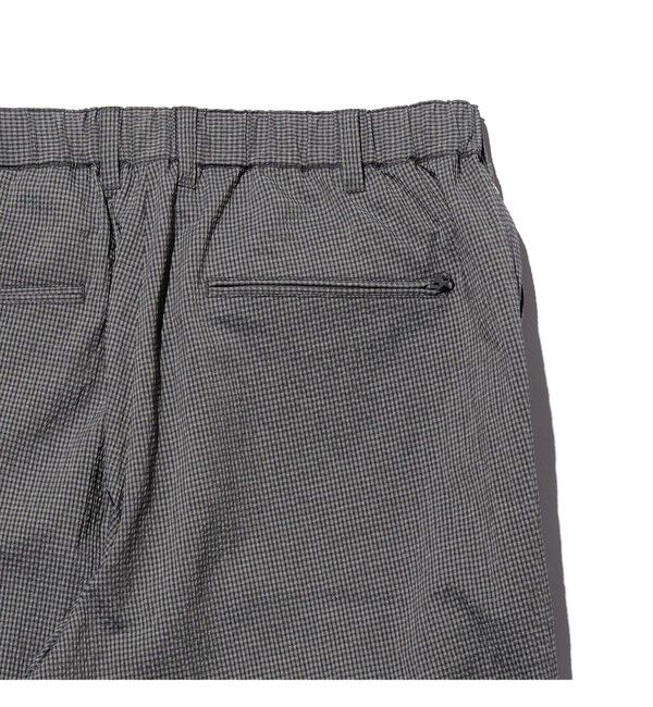 BEAMS PLUS「BEAMS PLUS｜2 Pleats Anywhere(wear) Seersucker Plaid｜ 吸水速乾  パッカブル 」|チノ|