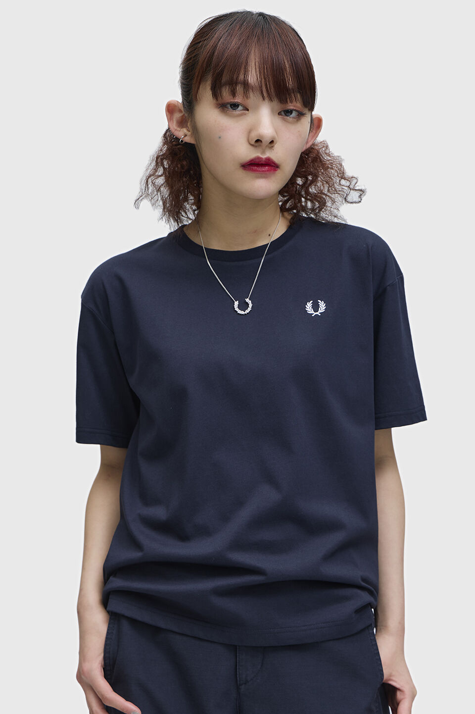 FRED PERRY 「Crew Neck T-Shirt／クルーネックTシャツ」|Tシャツ・カットソー|NAVY