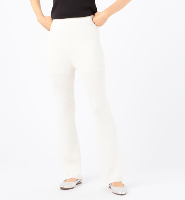 Ballsey「シルクコットンリブ セミフレアパンツ」|その他|