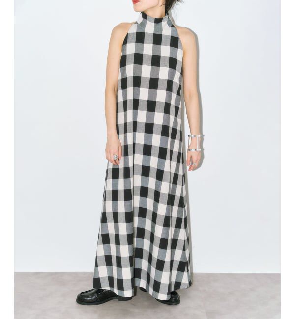 「LINEN LIKE DRESS：ワンピース」|ワンピース|ベージュ