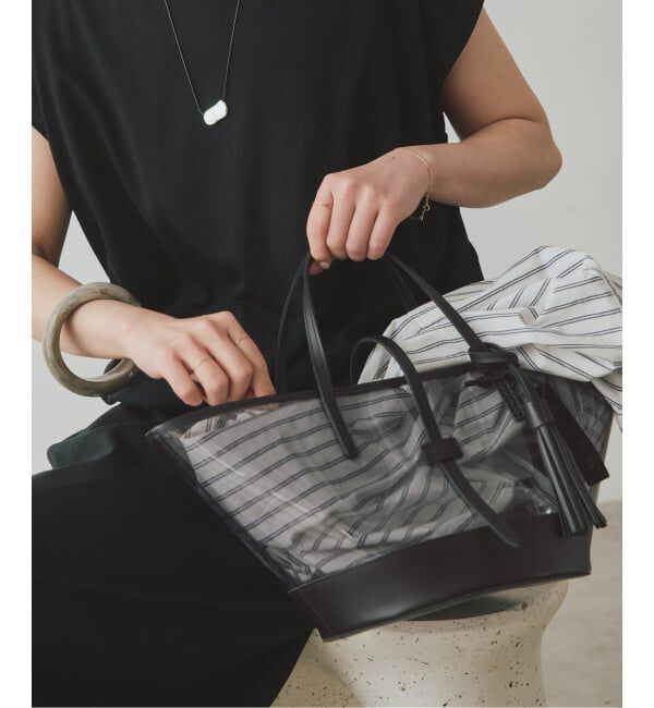 SLOBE IENA「BAGMATI/バグマティ SLOBE別注 レザーコンビバッグ BK24-SS23」|ハンドバッグ|