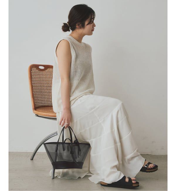 SLOBE IENA「BAGMATI/バグマティ SLOBE別注 レザーコンビバッグ BK24-SS23」|ハンドバッグ|