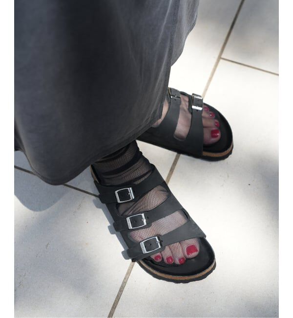SLOBE IENA「BIRKENSTOCK/ビルケンシュトック SLOBE別注 Florida FR LENB Black 1032569」|サンダル|