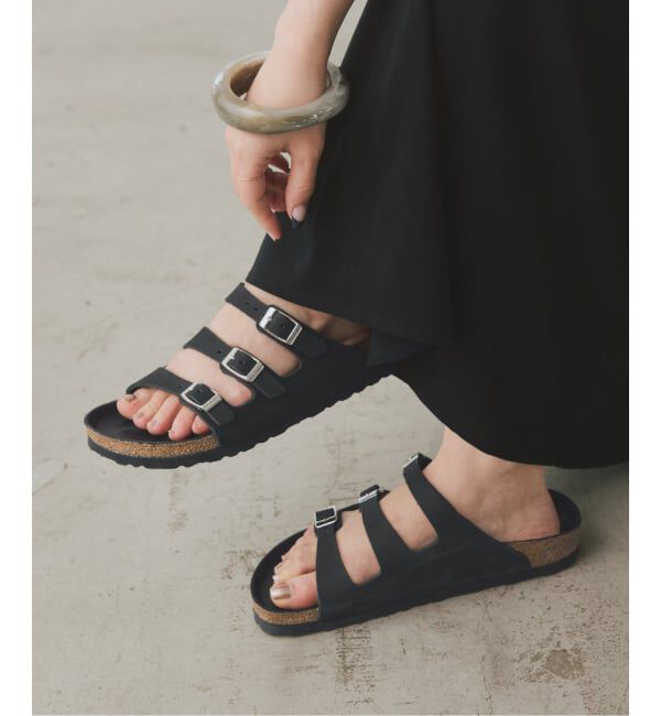 SLOBE IENA「BIRKENSTOCK/ビルケンシュトック SLOBE別注 Florida FR LENB Black 1032569」|サンダル|