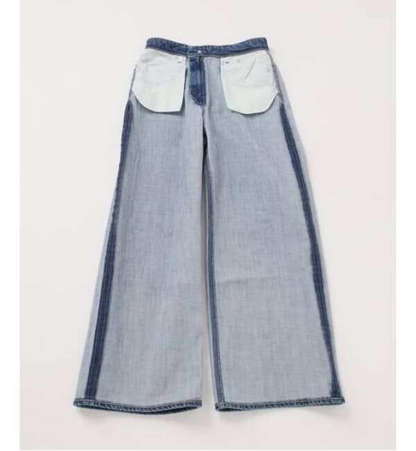 IENA「《追加予約》YANUK/ヤヌーク 別注 MARY Baggy straight デニムパンツ」|デニム|