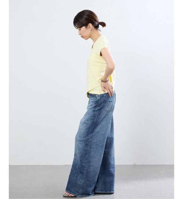 IENA「《追加予約》YANUK/ヤヌーク 別注 MARY Baggy straight デニムパンツ」|デニム|