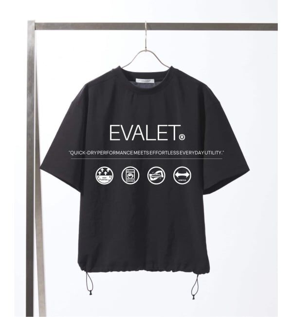 JOURNAL STANDARD「EVALET / エバレット スピンドル Tシャツ」|シャツ・ブラウス|ブラック