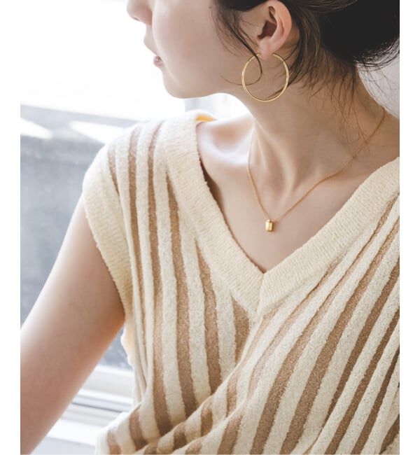 NOBLE「《NOBLE別注カラー》PROVOKE/プロヴォーク loopyarn stripe vest」|ベスト・ジレ|