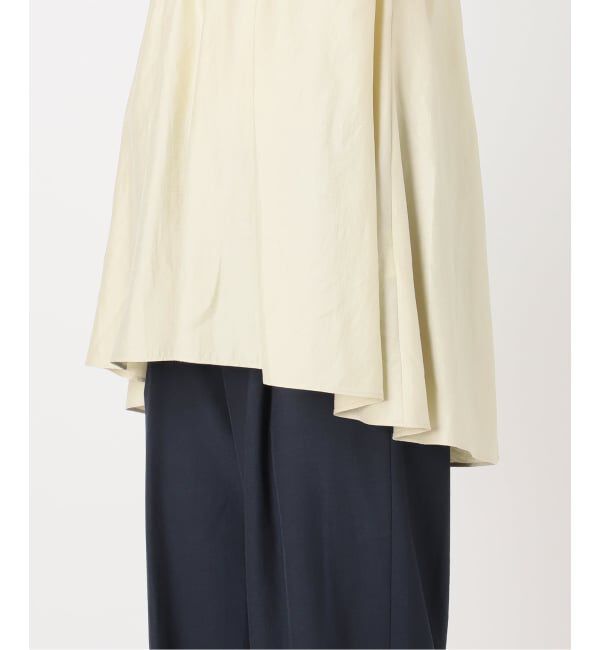  「《追加予約》【洗える】スタンドギャザーブラウス」|シャツ・ブラウス|