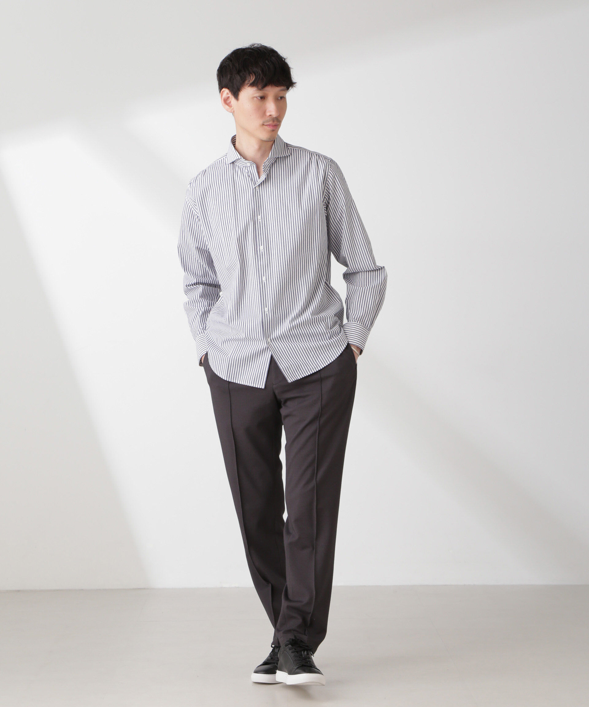 nano･universe「「N TROUSERS PREMIUM」IN DRY カノコストレッチパンツ(セットアップ可)」|スーツ|