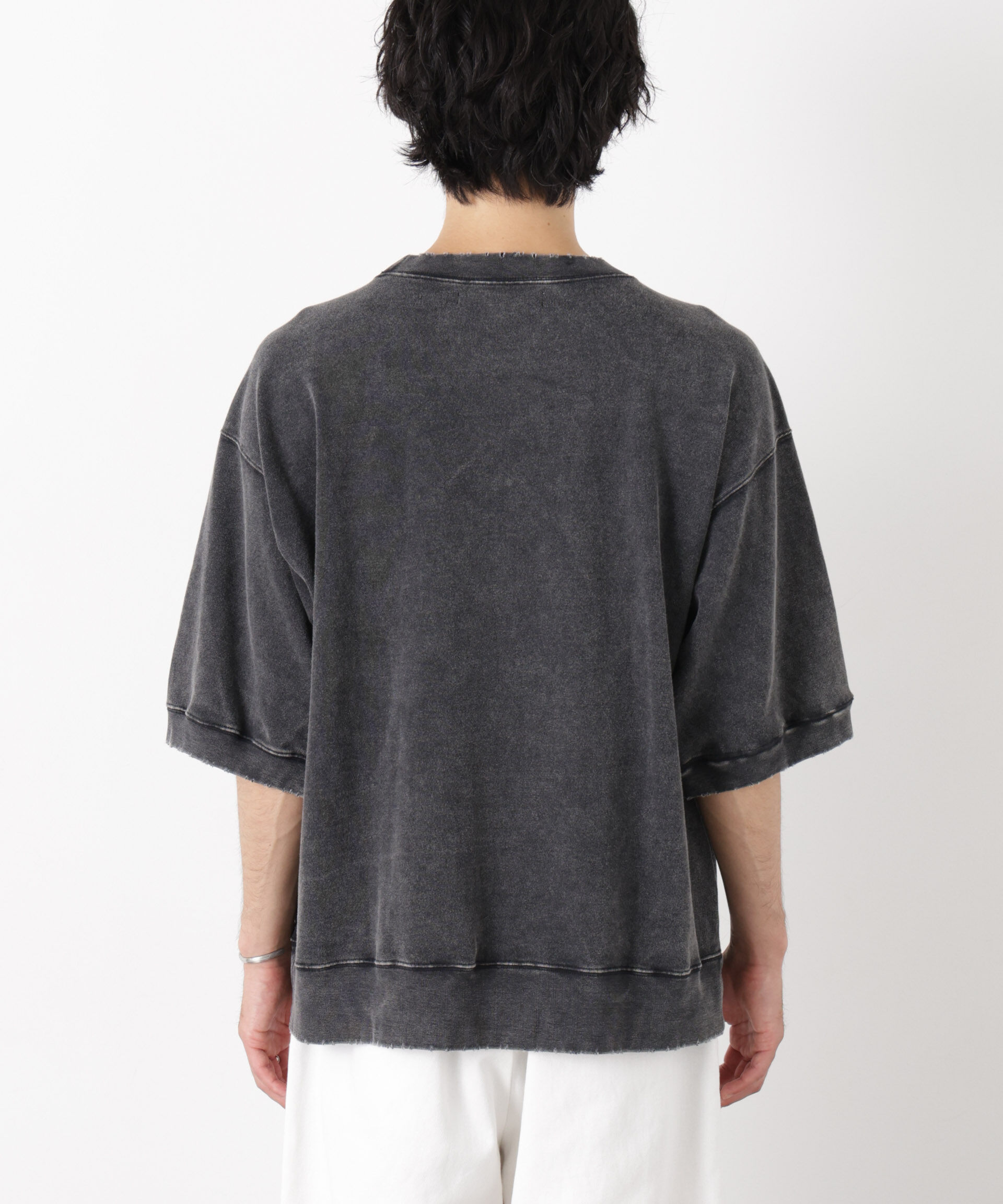 nano･universe「ケミカル加工袖線切替えTシャツ」|Tシャツ・カットソー|