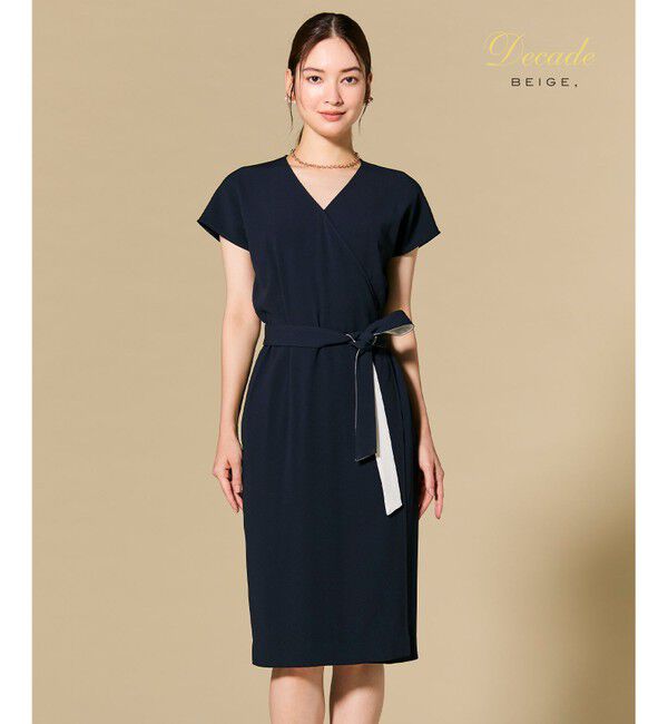 BEIGE,「【セットアップ対応】CINDY / ラップドレス」|ワンピース|Navy