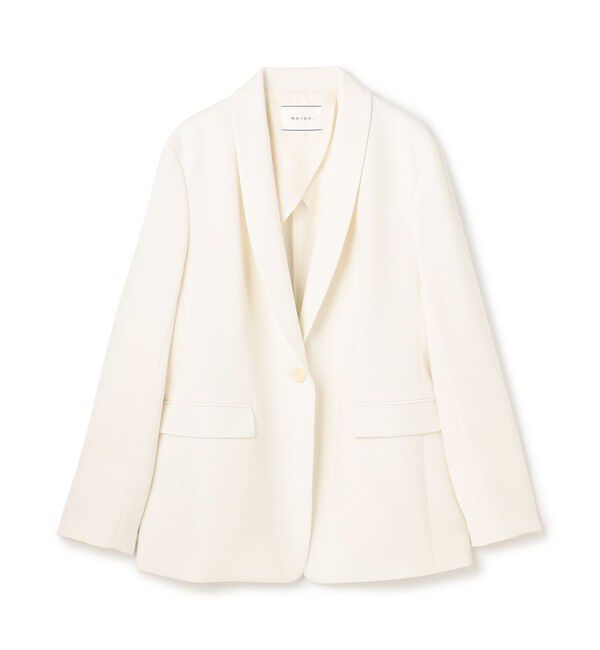 BEIGE,「【Precious掲載】GYPSUM / シルキータッチ ショールカラージャケット」|テーラードジャケット|