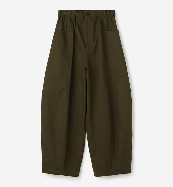 Morris & Sons「MORRIS & SONS | コットン カーブパンツ WOMEN」|チノ|OLIVE