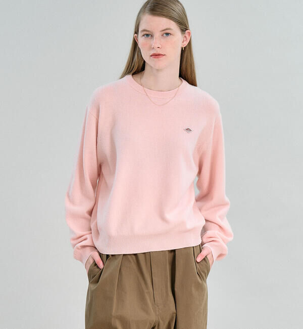  「DANTON | ラムウール クルーネックニットプルオーバー WOMEN」|ニット・セーター|