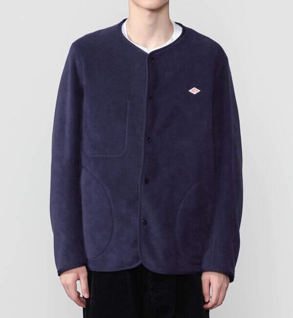  「DANTON | フリース カラーレスジャケット MEN」|Tシャツ・カットソー|