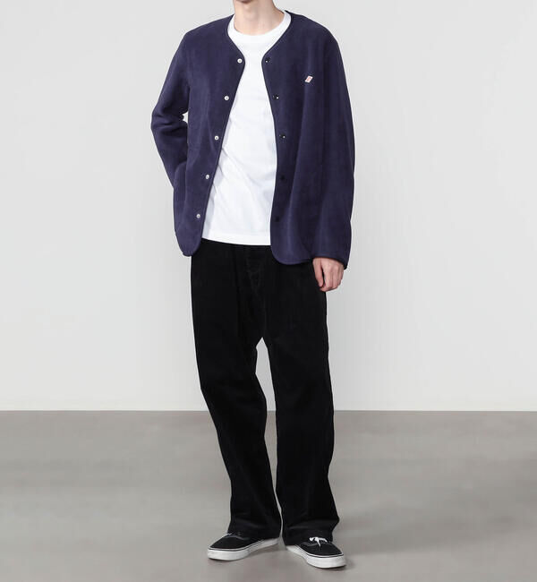  「DANTON | フリース カラーレスジャケット MEN」|Tシャツ・カットソー|