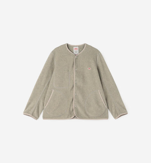  「DANTON | フリース カラーレスジャケット WOMEN」|Tシャツ・カットソー|
