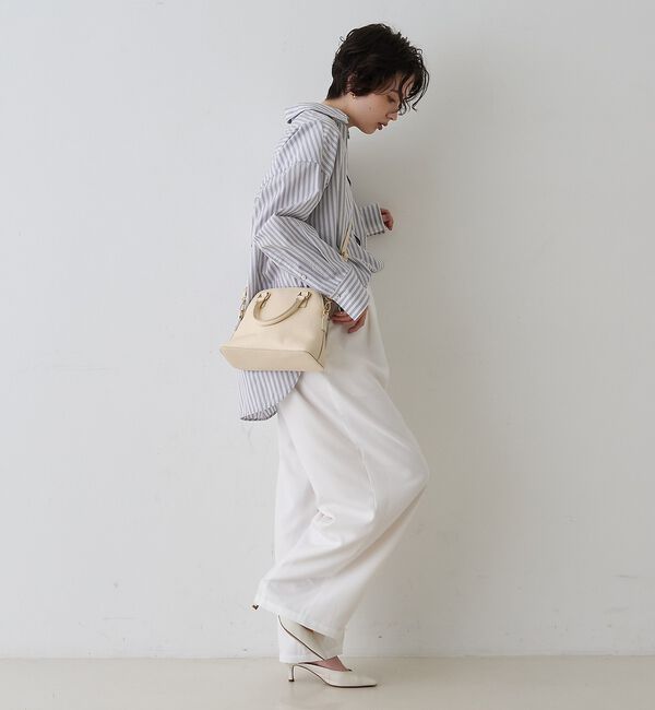 Rouge vif「コットンマルチストライプビッグシャツ」|シャツ・ブラウス|