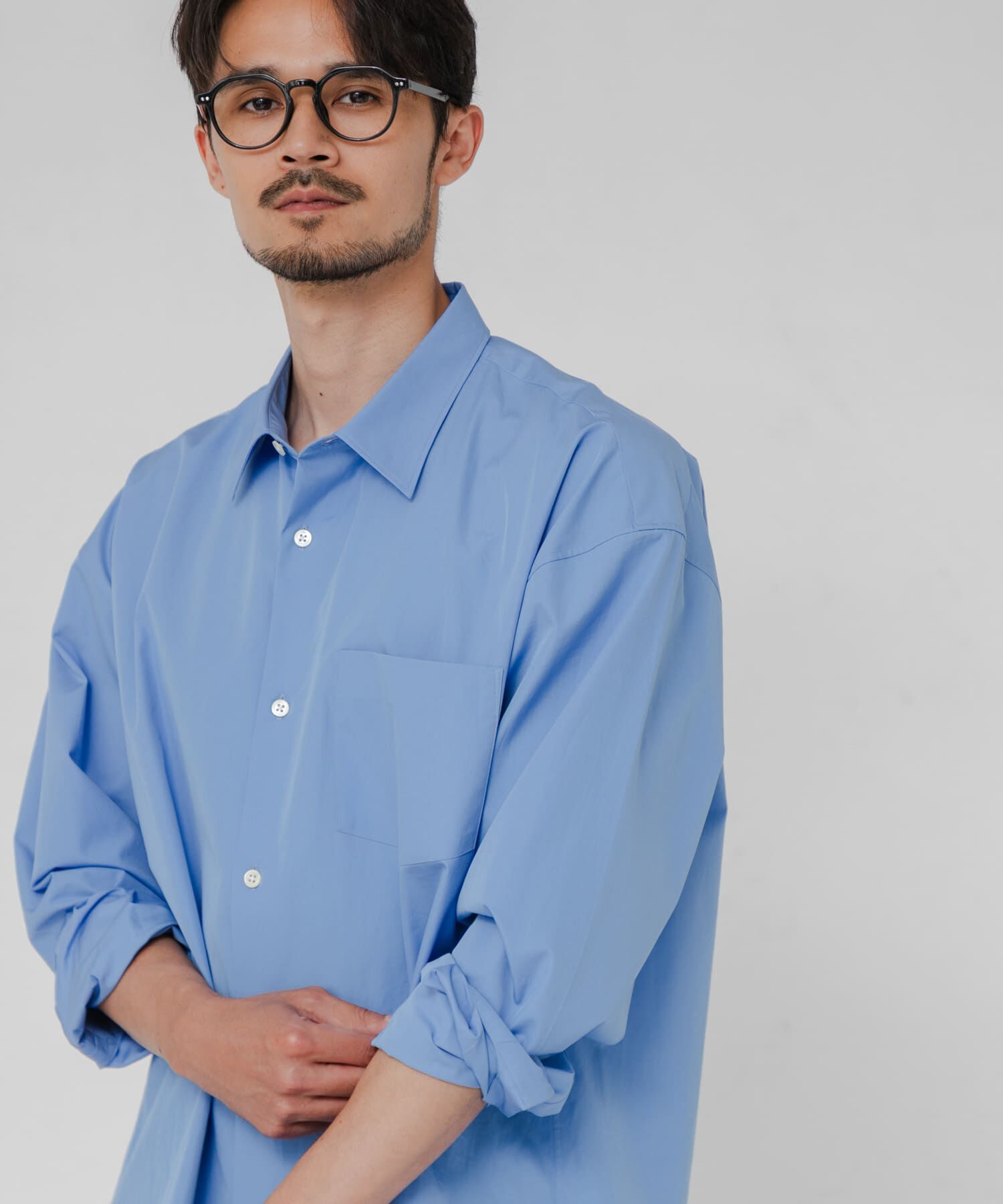 URBAN RESEARCH「THOMAS MASON OVER SHIRTS」|シャツ・ブラウス|ロイヤルブルー