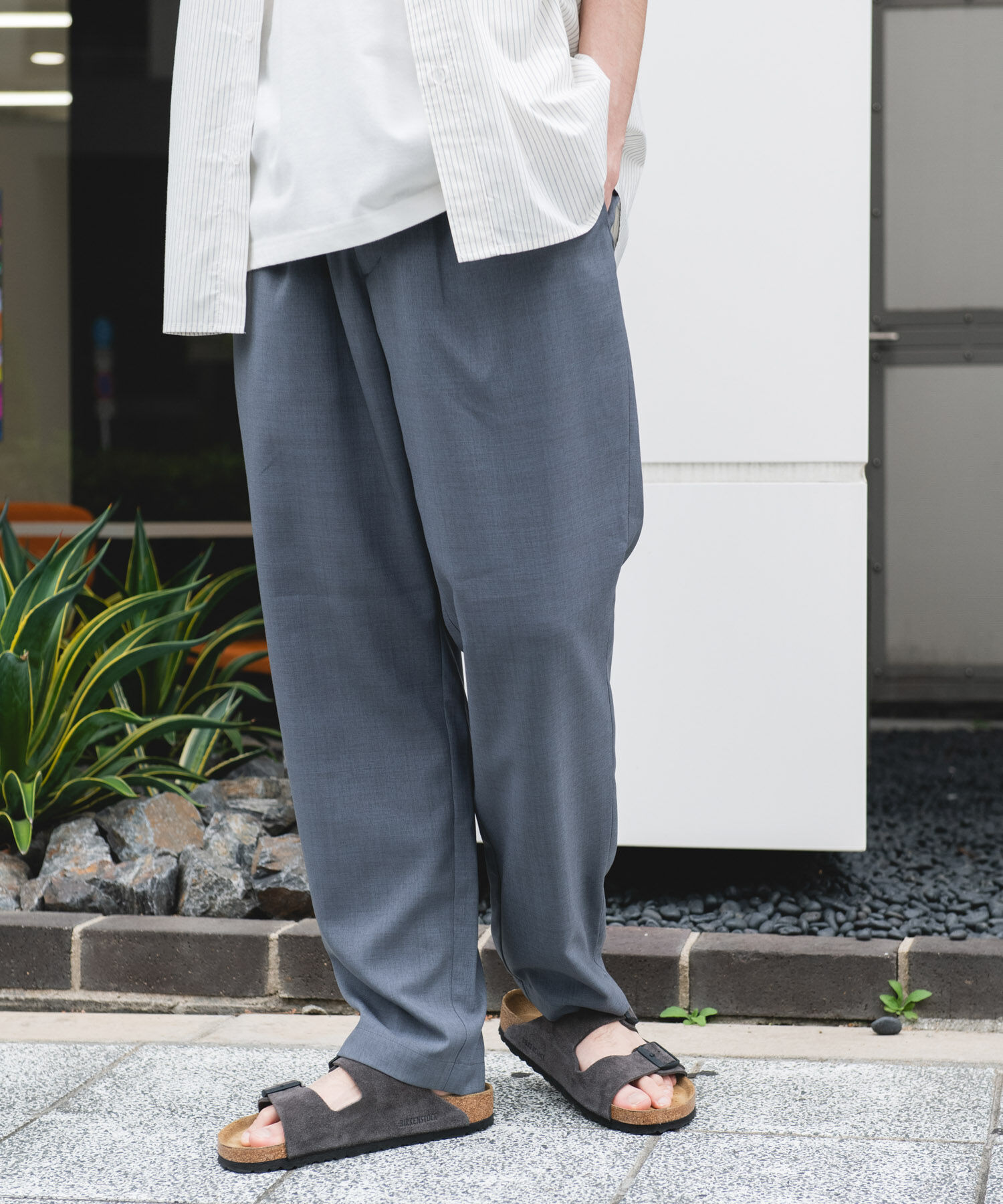 URBAN RESEARCH DOORS「リネンライクイージートラウザー」|その他|グレー