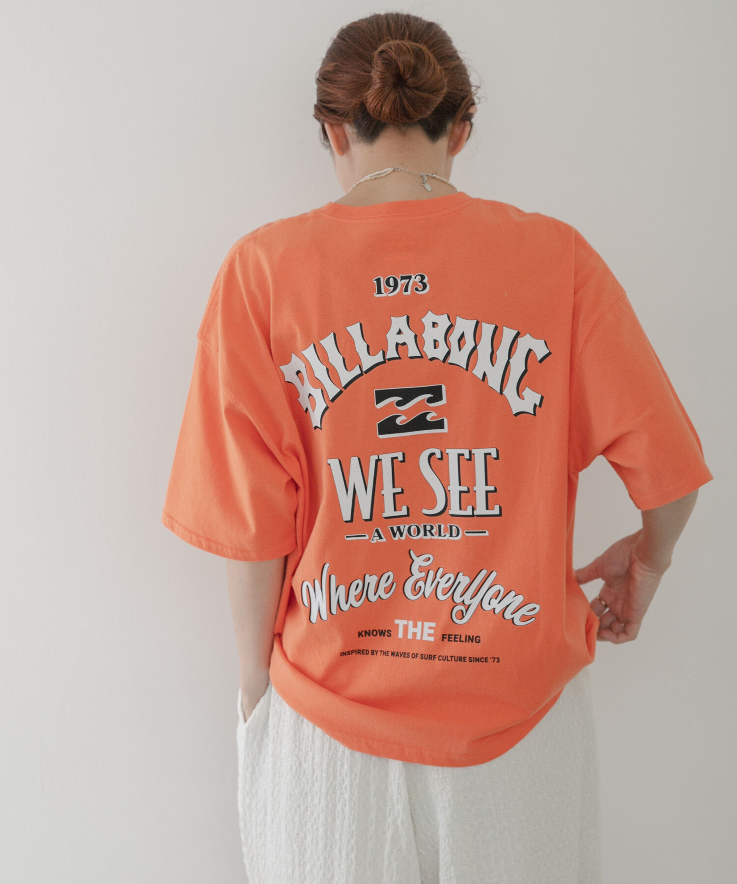 Sonny Label 「BILLABONG　MESSAGE ARCH LOOSE T-SHIRTS」|Tシャツ・カットソー|オレンジ