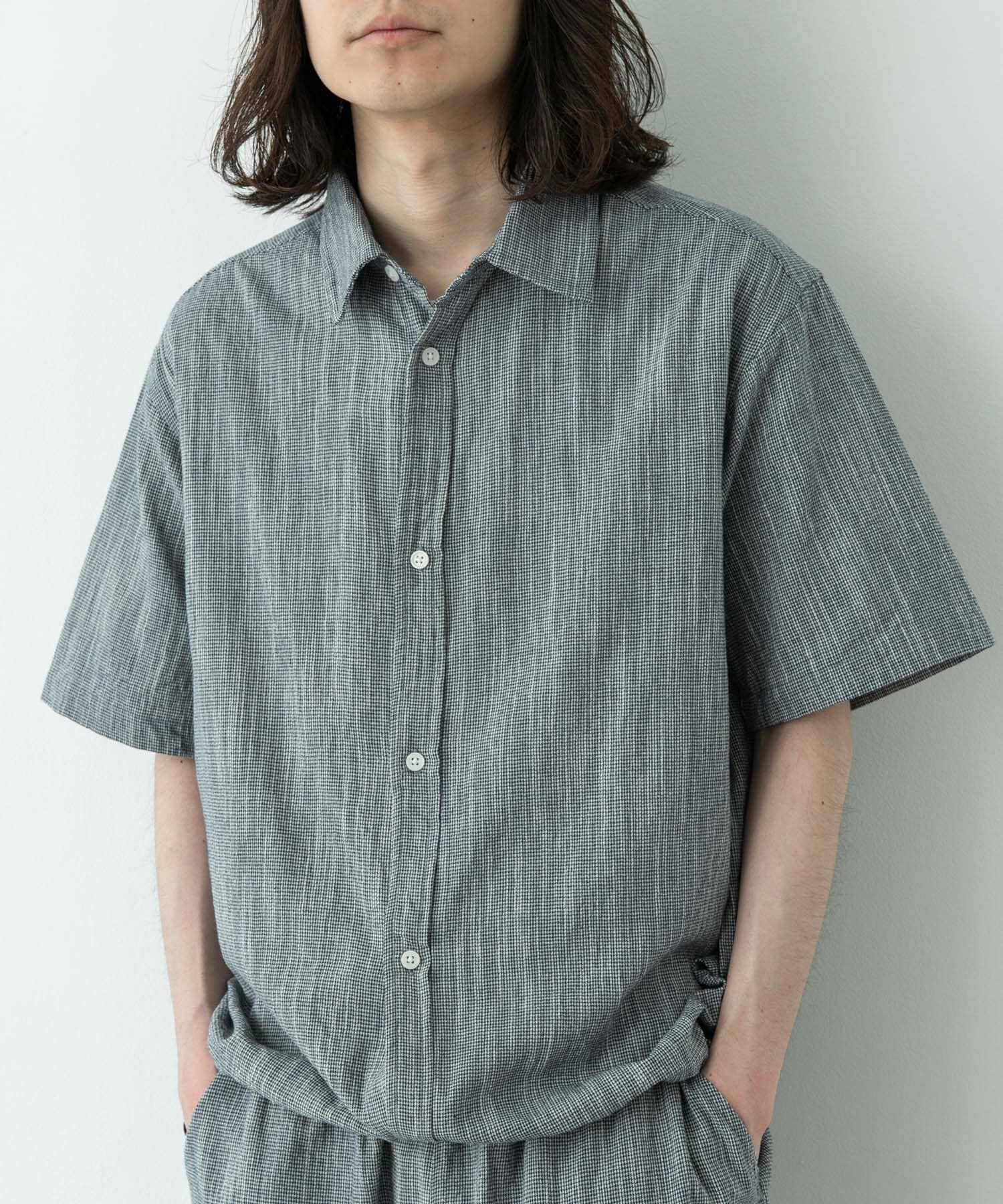 Sonny Label 「ミニ千鳥格子コンパクトシャツ」|シャツ・ブラウス|ネイビー