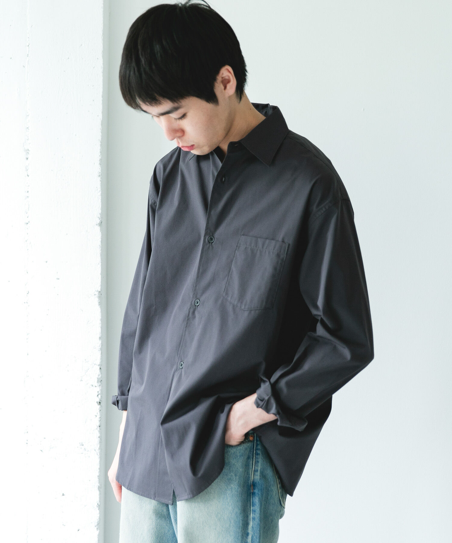URBAN RESEARCH DOORS「『速乾/イージーケア/UVカット』『URTECH』Aircare ロングスリーブシャツ」|シャツ・ブラウス|