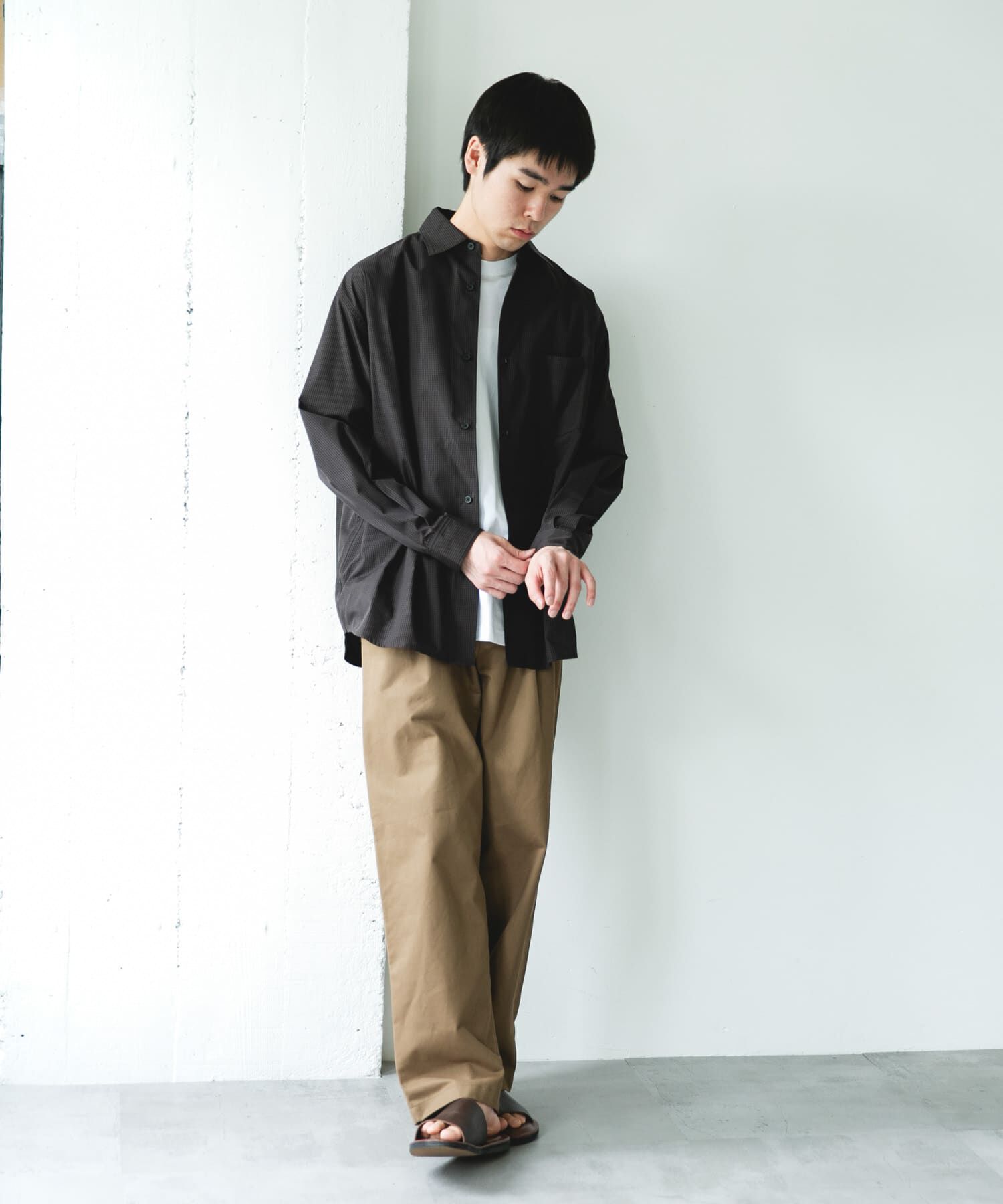 URBAN RESEARCH DOORS「『速乾/イージーケア/UVカット』『URTECH』Aircare ロングスリーブシャツ」|シャツ・ブラウス|