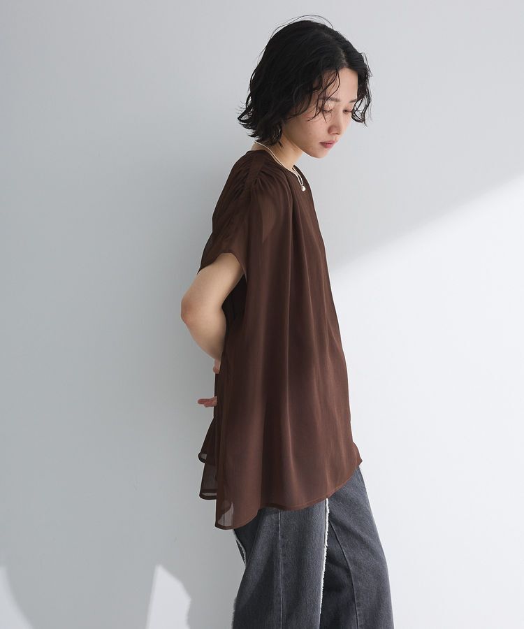 Green Parks「楊柳ドッキングフレンチプルオーバー」|Tシャツ・カットソー|
