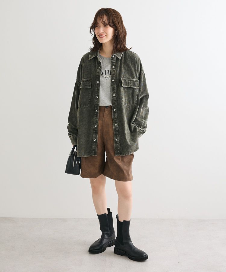 Green Parks「・ELENCARE DUE ケミカルコーデュロイシャツ」|シャツ・ブラウス|