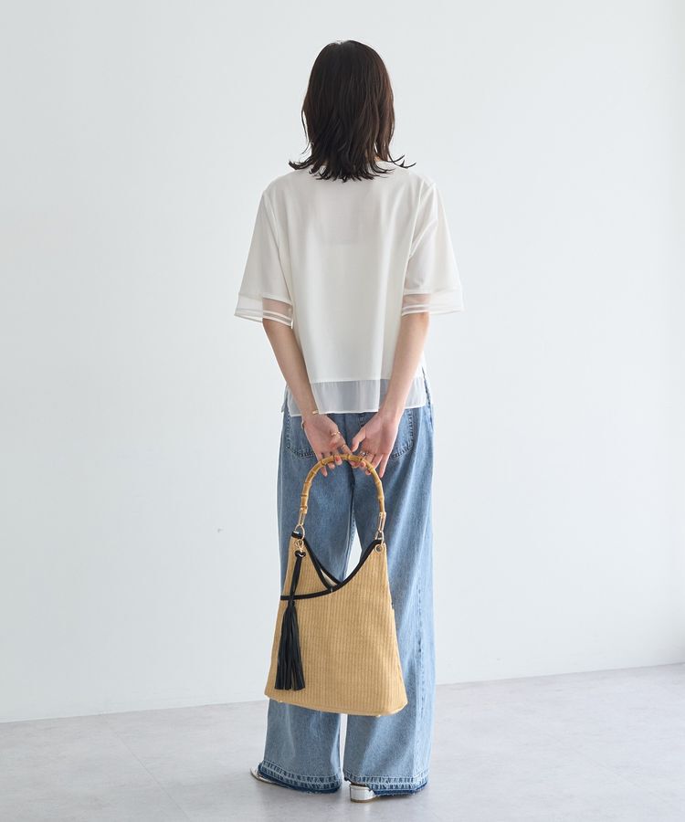 YECCA VECCA「シアーMIXプルオーバー」|Tシャツ・カットソー|