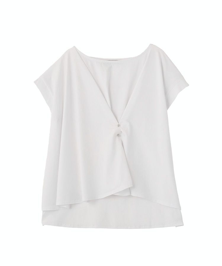 YECCA VECCA「ピン付きドレープカットソー」|Tシャツ・カットソー|