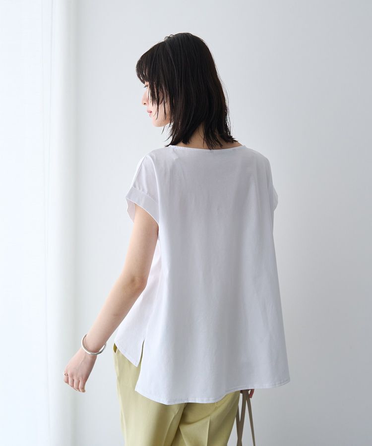 YECCA VECCA「ピン付きドレープカットソー」|Tシャツ・カットソー|
