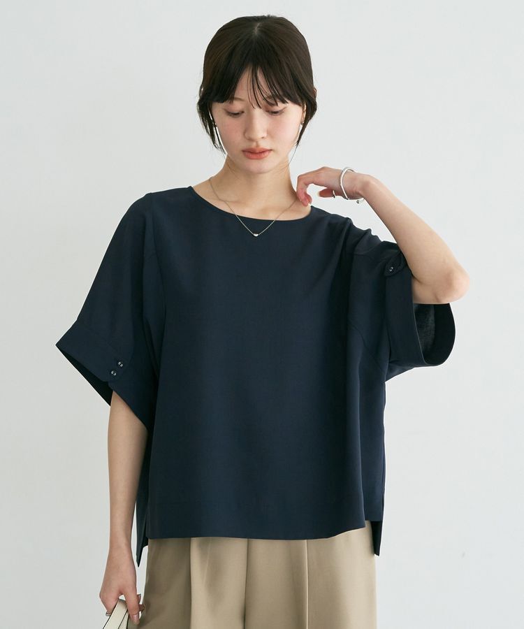 YECCA VECCA「【接触冷感】ドルマンブラウス」|シャツ・ブラウス|Navy