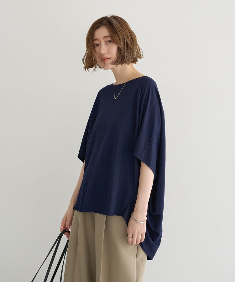 YECCA VECCA「異素材切替バックデザインプルオーバー」|Tシャツ・カットソー|