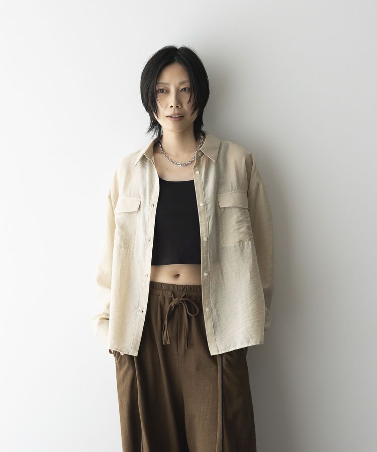 GARAGE OF GOOD CLOTHING「シアーBigシルエットシャツ」|シャツ・ブラウス|Beige