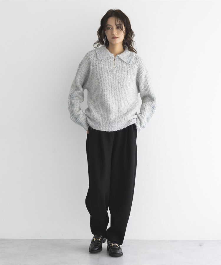 GARAGE OF GOOD CLOTHING「襟付モヘアニットプルオーバー」|ニット・セーター|