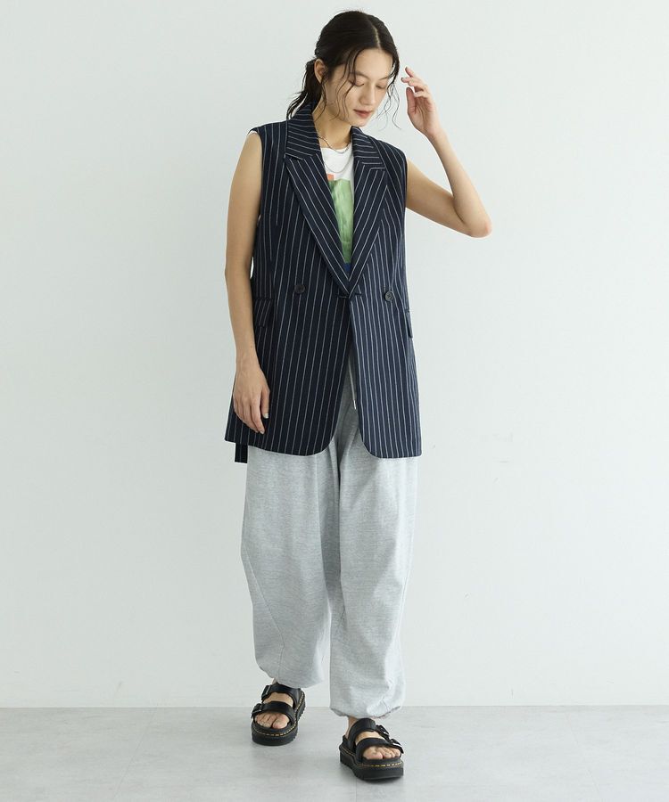 GARAGE OF GOOD CLOTHING「【日本製】リネンライクロングベスト」|ベスト・ジレ|
