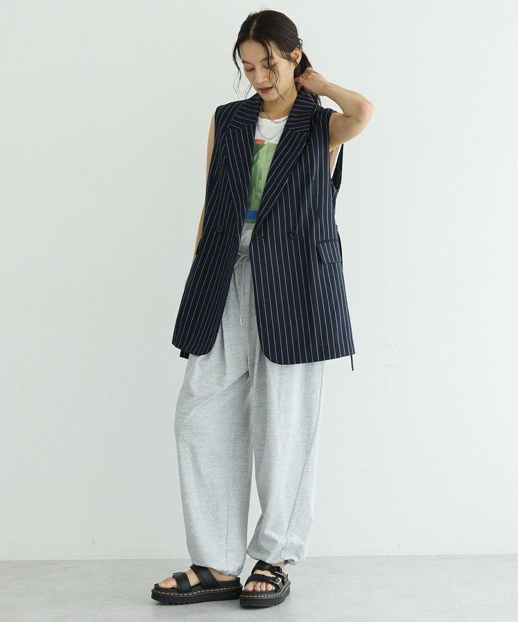 GARAGE OF GOOD CLOTHING「【日本製】リネンライクロングベスト」|ベスト・ジレ|