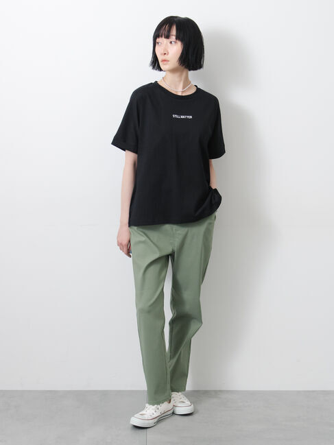 Samansa Mos2「◇【接触冷感/UVカット】アソート刺繍Tシャツ」|ニット・セーター|