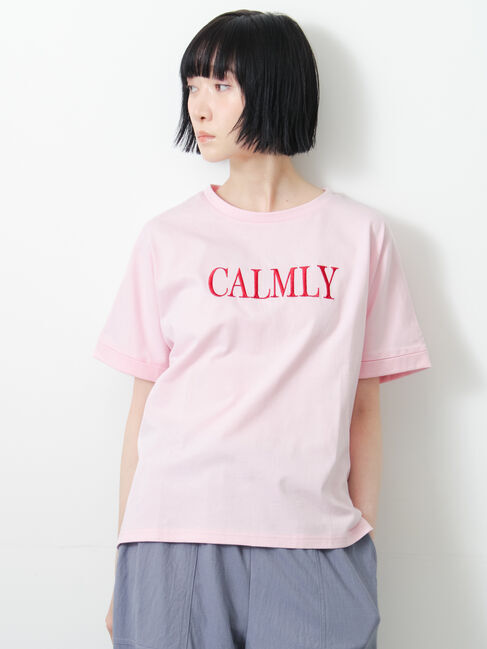 Samansa Mos2「◇【接触冷感/UVカット】アソート刺繍Tシャツ」|ニット・セーター|