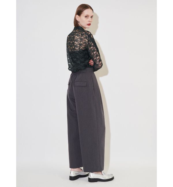 ELENDEEK「PLEATS LACE SH」|シャツ・ブラウス|